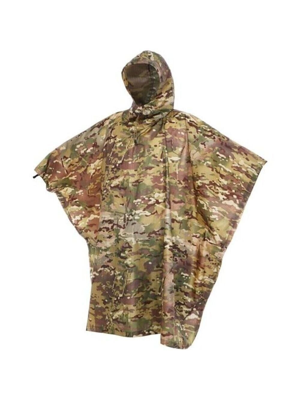 Camouflage Rain Poncho Waterproof Camo Raincoat Hunting Hiking Camping Fishing